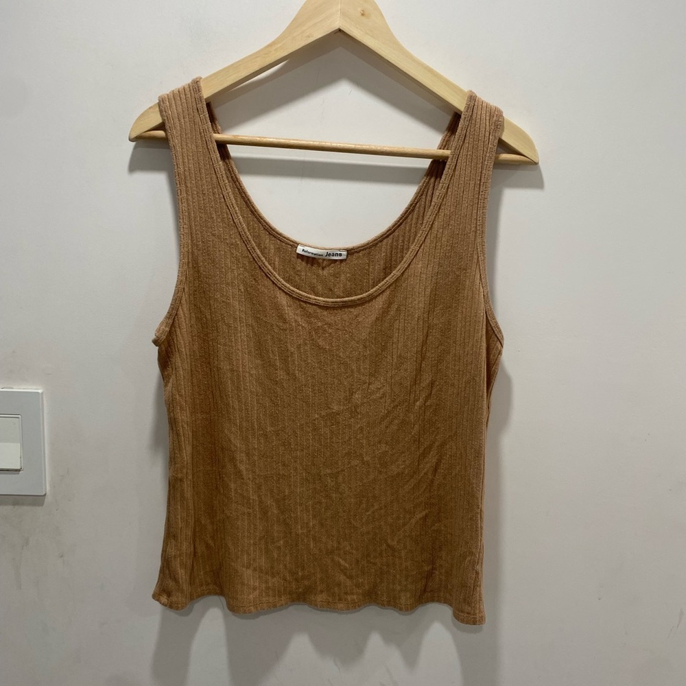Reformation ribbed tank